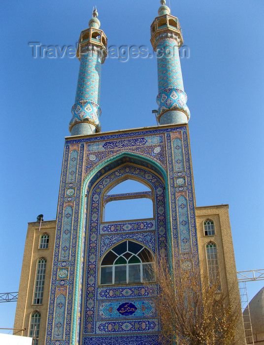 iran550: Yazd, Iran: Hazireh Mosque - portal with dazzling tile work - photo by N.Mahmudova - (c) Travel-Images.com - Stock Photography agency - Image Bank