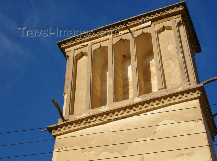 iran554: Yazd, Iran: windcatcher and sky - badgir - photo by N.Mahmudova - (c) Travel-Images.com - Stock Photography agency - Image Bank