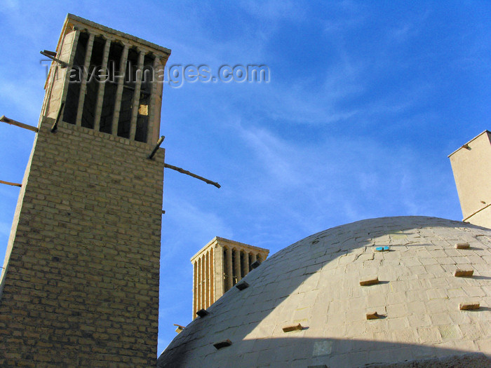 iran555: Yazd, Iran: windcatchers and dome at the Fatemeh-ye-Golshan cistern - badgirs - photo by N.Mahmudova - (c) Travel-Images.com - Stock Photography agency - Image Bank