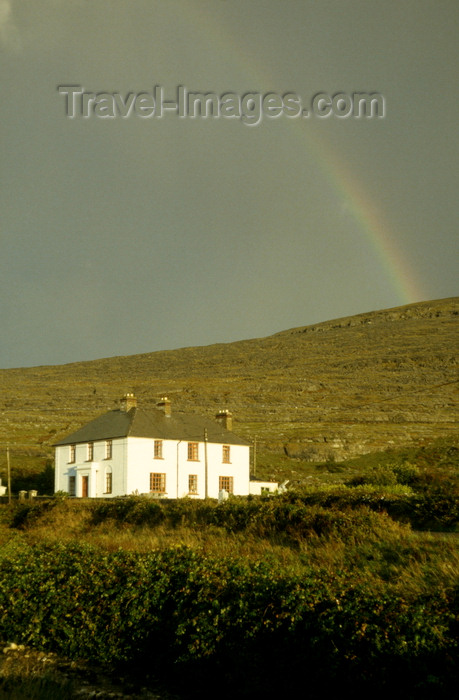 ireland18: Kinvara, County Galway, Ireland: rainbow over Kinvara at the bottom of the Burren Stone Desert - photo by A.Harries - (c) Travel-Images.com - Stock Photography agency - Image Bank