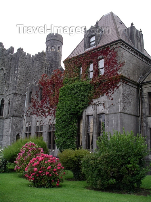 ireland71: Ireland - Ashford castle  (County Mayo): entrance (photo by R.Wallace) - (c) Travel-Images.com - Stock Photography agency - Image Bank