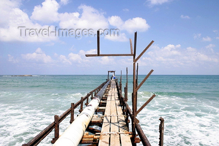 israel101: Israel - Atlit, Haifa district: pipe and the Mediterranean - photo by C.Ariav - (c) Travel-Images.com - Stock Photography agency - Image Bank