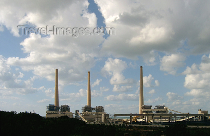 israel134: Israel - Qesarriya / Caesarea Maritima / Caesarea Palaestina - Hadera: Orot Rabin power station, operated by Israel Electric Corporation - IEC - photo by Efi Keren - (c) Travel-Images.com - Stock Photography agency - Image Bank