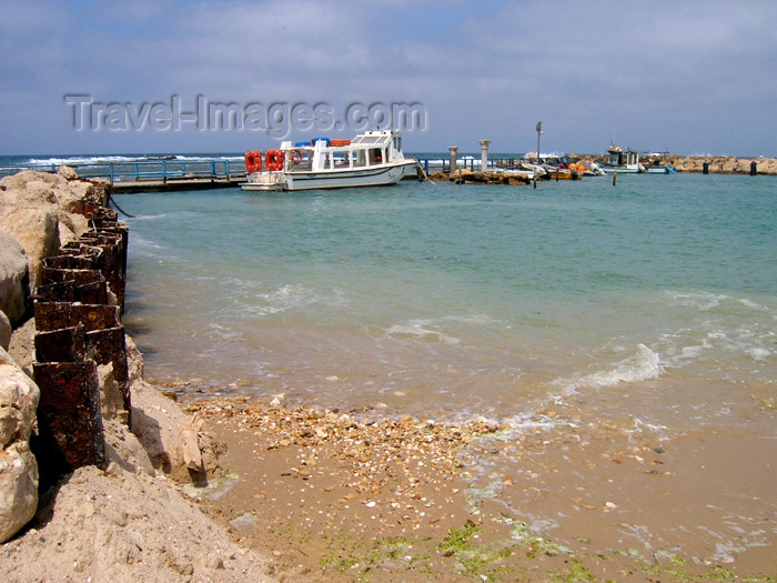 israel146: Israel - Kibbutz Sdot Yam: the bay - photo by Efi Keren - (c) Travel-Images.com - Stock Photography agency - Image Bank