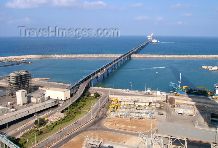 israel149: Israel - Kibbutz Sdot Yam, Haifa District: pier from above - photo by Efi Keren - (c) Travel-Images.com - Stock Photography agency - Image Bank