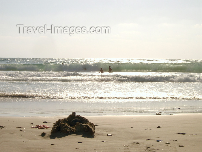 israel173: Israel - Kibbutz Sdot Yam: sand castle ruins - photo by Efi Keren - (c) Travel-Images.com - Stock Photography agency - Image Bank