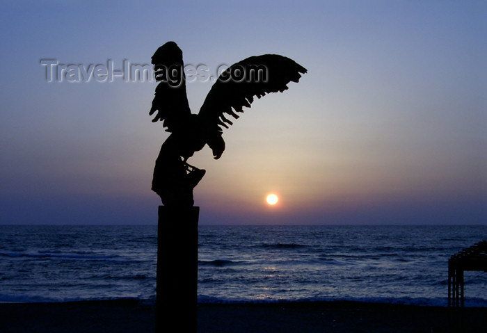 israel235: Israel - Caesarea - Hadera: bird and sunset - photo by Efi Keren - (c) Travel-Images.com - Stock Photography agency - Image Bank