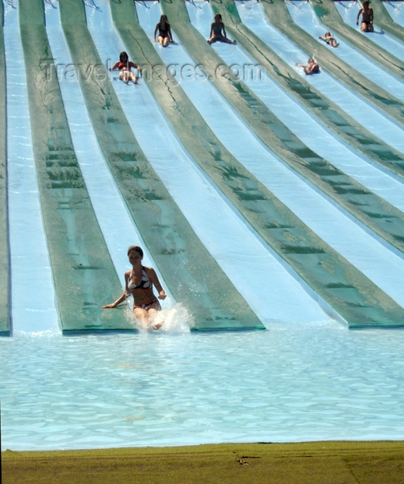 israel255: Israel - Shfaim / Shefayim (north of Hertzlia), Hof HaSharon Regional Council, Center District: waterpark - sliding - photo by E.Keren - (c) Travel-Images.com - Stock Photography agency - Image Bank