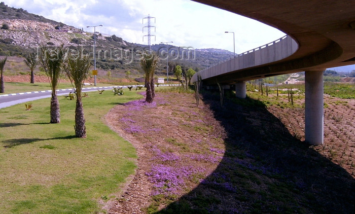 israel26: Haifa, Israel: geometry - fly-over and its shadow - photo by E.Keren - (c) Travel-Images.com - Stock Photography agency - Image Bank