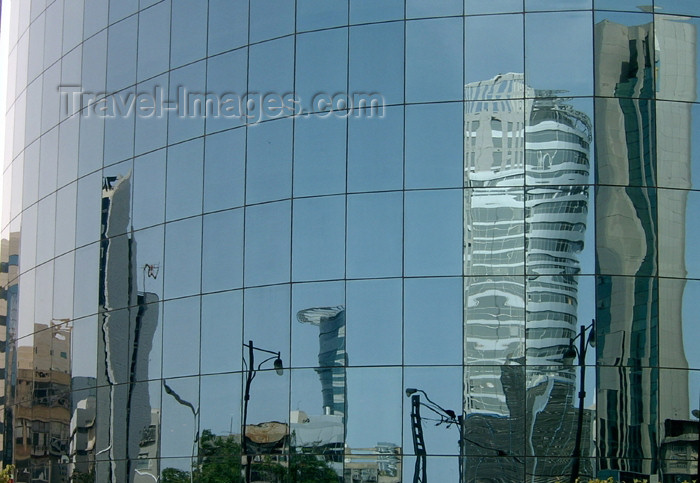 israel277: Israel - Ramat Gan: glass in the city - façade - Diamond Exchange District - part of the metropolis known as Gush Dan, in the Tel Aviv District - photo by Efi Keren - (c) Travel-Images.com - Stock Photography agency - Image Bank
