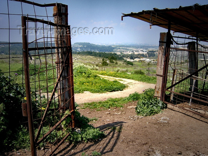 israel286: Israel - Neot Kdumim: step out to be free - old gate - photo by E.Keren - (c) Travel-Images.com - Stock Photography agency - Image Bank