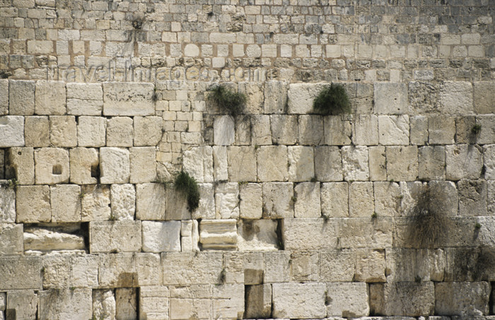 israel336: Israel - Jerusalem - Western Wall or the Kotel, often called wailing wall by gentiles - dates from the time of the Jewish Second Temple - Klagemauer - photo by Walter G. Allgöwer - (c) Travel-Images.com - Stock Photography agency - Image Bank