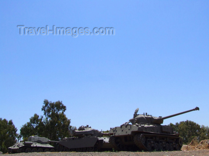 israel348: Israel - Golan Heights: Israeli and Syrian tanks, what is left over from the Six-Day War - Third Arab-Israeli War - 1967 Arab-Israeli War - photo by M.Bergsma - (c) Travel-Images.com - Stock Photography agency - Image Bank