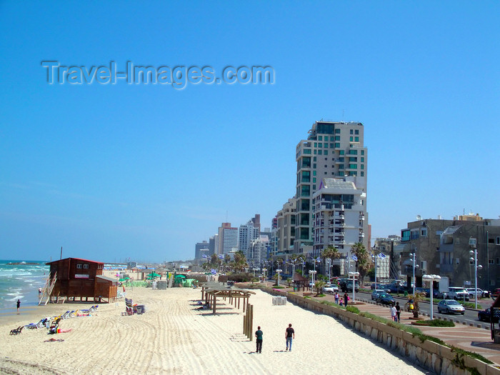 israel380: Tel Aviv, Israel: embankment and the beach - waterfront - photo by E.Keren - (c) Travel-Images.com - Stock Photography agency - Image Bank