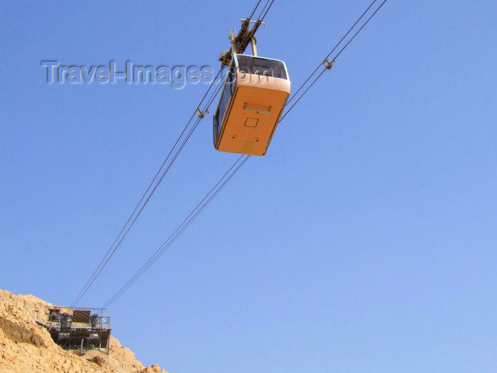 israel39: Israel - Masada, South district: the cable car - photo by M.Bergsma - (c) Travel-Images.com - Stock Photography agency - Image Bank