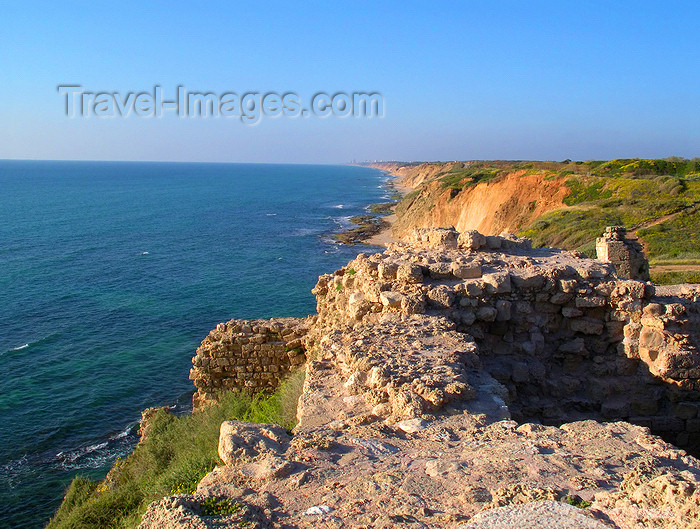 israel391: Israel - Herzliya: ruins of the Roman fort over the Mediterranean sea - photo by E.Keren - (c) Travel-Images.com - Stock Photography agency - Image Bank