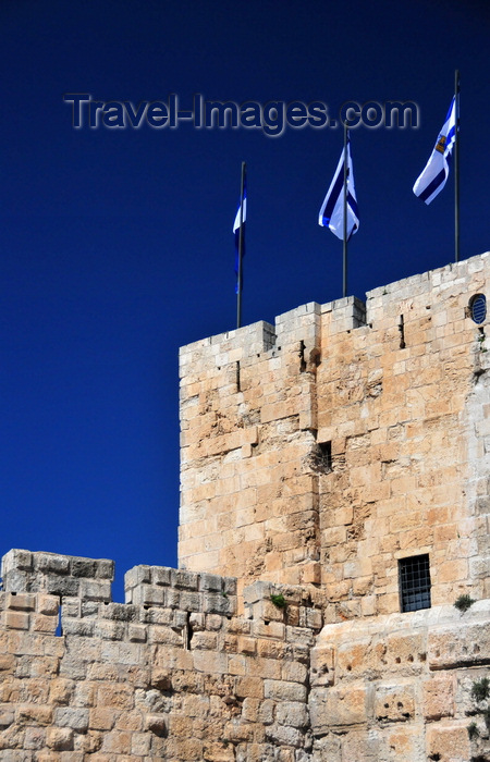 israel420: Jerusalem, Israel: Phazael Tower (named for Herod's brother) David Museum of the History of Jerusalem, north tower at the citadel's gate - photo by M.Torres - (c) Travel-Images.com - Stock Photography agency - Image Bank