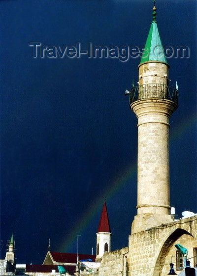 israel57: Israel - Akko / Acre: Sinan Pasha mosque - rainbow - Unesco world heritage site - photo by J.Kaman - (c) Travel-Images.com - Stock Photography agency - Image Bank