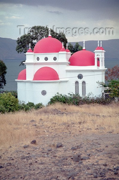 israel62: Israel - Sea of Galilee / Lake Tiberias, North District: Orthodox church near Tveria - photo by J.Kaman - (c) Travel-Images.com - Stock Photography agency - Image Bank