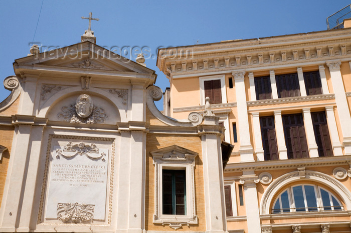 italy362: Rome, Italy: church in piazza dell'Oratorio - photo by I.Middleton - (c) Travel-Images.com - Stock Photography agency - Image Bank