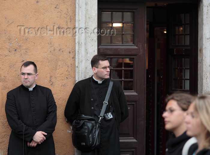 italy376: Rome, Italy - idle priests - photo by A.Dnieprowsky / Travel-images.com - (c) Travel-Images.com - Stock Photography agency - Image Bank