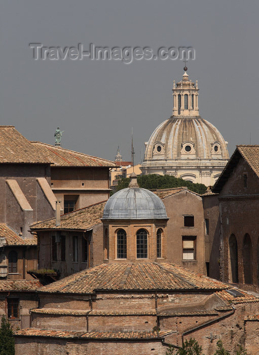 italy384: Rome, Italy - roof of the Temple of Romulus - photo by A.Dnieprowsky / Travel-images.com - (c) Travel-Images.com - Stock Photography agency - Image Bank