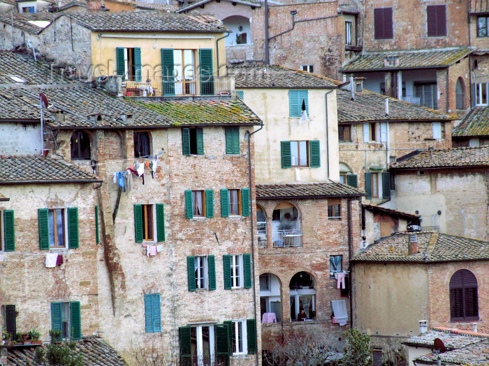 italy401: Italy / Italia - Siena (Toscany / Toscana) / FLR : old houses - photo by M.Bergsma - (c) Travel-Images.com - Stock Photography agency - Image Bank