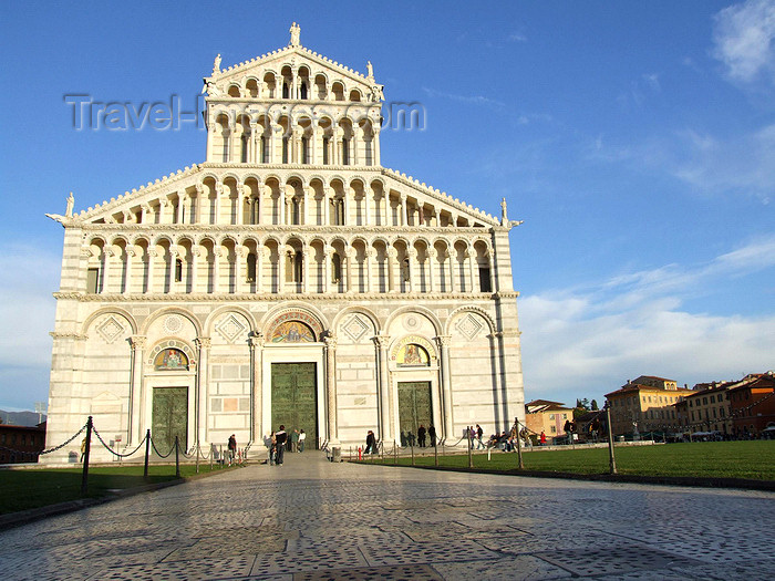 italy407: Pisa, Tuscany - Italy: Entrance to the Duomo - Façade of the Cathedral - photo by M.Bergsma - (c) Travel-Images.com - Stock Photography agency - Image Bank