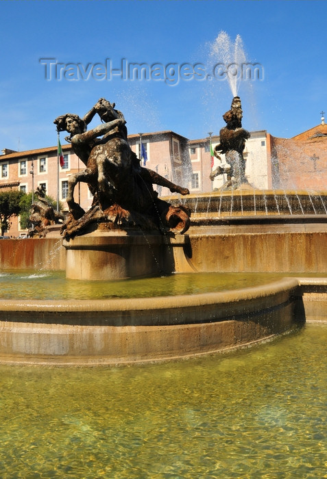 italy441: Rome, Italy: fountain at Piazza della Repubblica - Fontana delle Naiadi, by Mario Rutelli - photo by M.Torres - (c) Travel-Images.com - Stock Photography agency - Image Bank