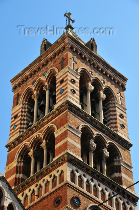 italy445: Rome, Italy: bell tower of St. Paul Within the Walls Episcopal Church - architect George Edmund Street - Via Nazionale  - photo by M.Torres - (c) Travel-Images.com - Stock Photography agency - Image Bank