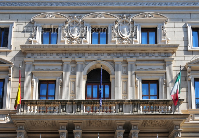 italy447: Rome, Italy: balcony of Via Nazionale 46 - Eurostars International Palace - luxury hotel - photo by M.Torres - (c) Travel-Images.com - Stock Photography agency - Image Bank