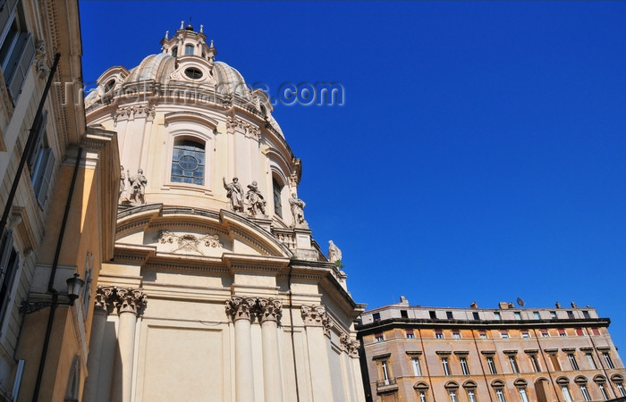 italy453: Rome, Italy: the baroque Chiesa del Santissimo Nome di Maria al Foro Traiano, architect Antoine Derizet - photo by M.Torres - (c) Travel-Images.com - Stock Photography agency - Image Bank