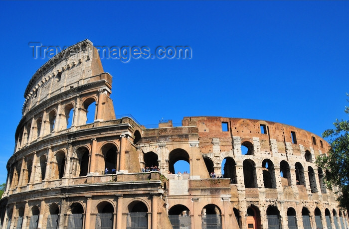 italy467: Rome, Italy: Colosseum - the Amphitheatrum Flavium - western side - photo by M.Torres - (c) Travel-Images.com - Stock Photography agency - Image Bank