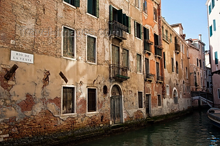 italy499: Aged Buiding on Rio de la Veste, Venice - photo by A.Beaton - (c) Travel-Images.com - Stock Photography agency - Image Bank