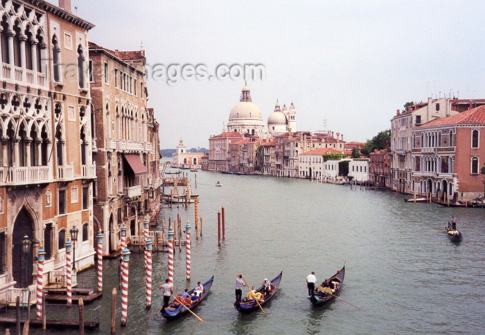 italy9: Italy - Venice / Venezia (Venetia / Veneto) / VCE : Grand Canal and Salute Church - dogana da mar (photo by Miguel Torres) - (c) Travel-Images.com - Stock Photography agency - Image Bank