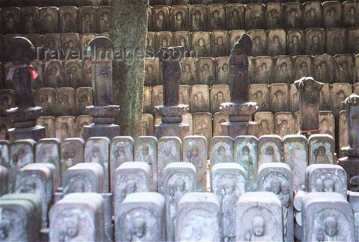 japan13: Japan - Tokyo: steles - bodhisattvas - being dedicated to attaining Nirvana - religion - Buddhism - photo by W.Schipper - (c) Travel-Images.com - Stock Photography agency - Image Bank