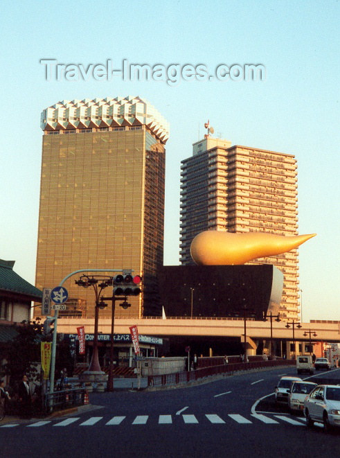 japan27: Japan - Tokyo: architecture inspired by Salvador Dali - Asahi beer company building - photo by M.Torres - (c) Travel-Images.com - Stock Photography agency - Image Bank