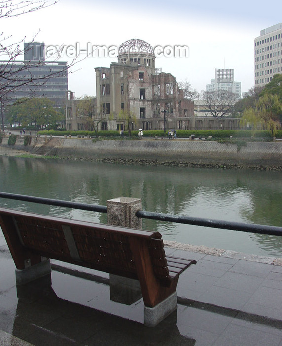 japan57: Japan (Honshu island) Hiroshima - Chugoku region: Hiroshima Peace Memorial Genbaku Dome - A-Bomb Dome and one of the channels of the Ota river - Unesco world heritage site - photo by G.Frysinger - (c) Travel-Images.com - Stock Photography agency - Image Bank