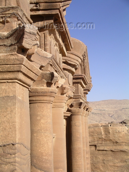 jordan1: Jordan - Petra / Sela (Maan / Ma'an province): monastery - up close - photo by R.Wallace - (c) Travel-Images.com - Stock Photography agency - Image Bank