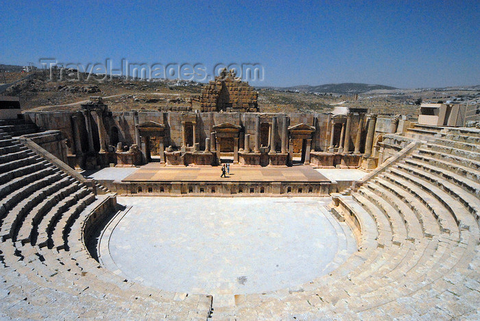 jordan190: Jerash - Jordan: South theatre - view from the last row  - Roman city of Gerasa - photo by M.Torres - (c) Travel-Images.com - Stock Photography agency - Image Bank