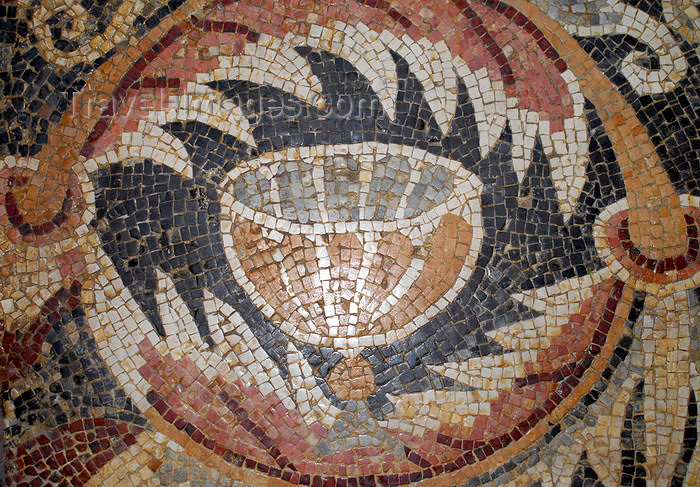 jordan195: Amman - Jordan: - Roman Theatre - mosaic from Jerash at the Museum of Popular Traditions - photo by M.Torres - (c) Travel-Images.com - Stock Photography agency - Image Bank