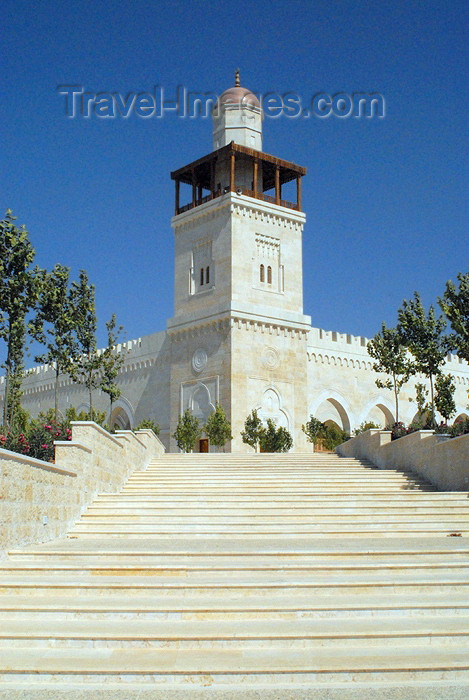 jordan218: Amman - Jordan: King Hussein's Mosque - stairs - photo by M.Torres - (c) Travel-Images.com - Stock Photography agency - Image Bank