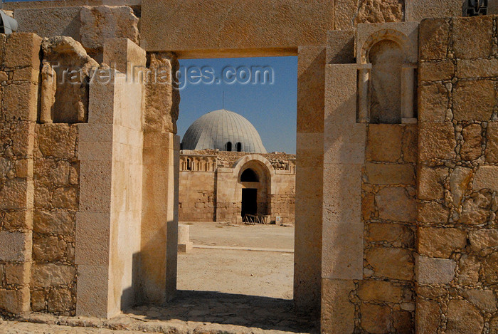 jordan231: Amman - Jordan: gate of Umayyad mosque and dome of the Umayyad palace - citadel - photo by M.Torres - (c) Travel-Images.com - Stock Photography agency - Image Bank