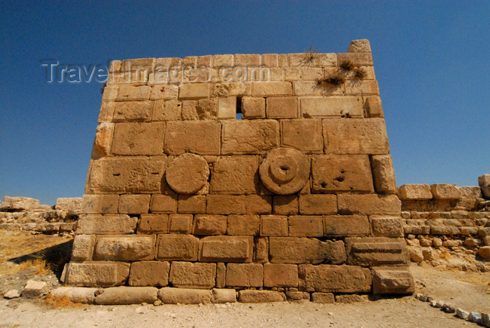 jordan240: Amman - Jordan: tower constructed of bossed masonry - citadel - photo by M.Torres - (c) Travel-Images.com - Stock Photography agency - Image Bank