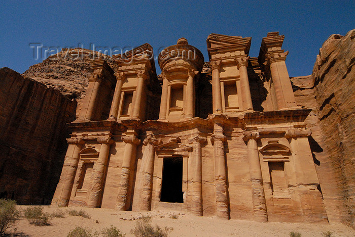 jordan243: Jordan - Petra: Ad Deir - the Monastery - probably dedicated to the cult of Obodas I - UNESCO world heritage site - photo by M.Torres - (c) Travel-Images.com - Stock Photography agency - Image Bank