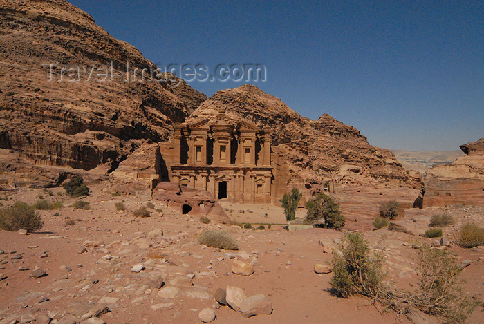 jordan246: Jordan - Petra: Ad Deir and its cliff - the Monastery - UNESCO world heritage site - photo by M.Torres - (c) Travel-Images.com - Stock Photography agency - Image Bank