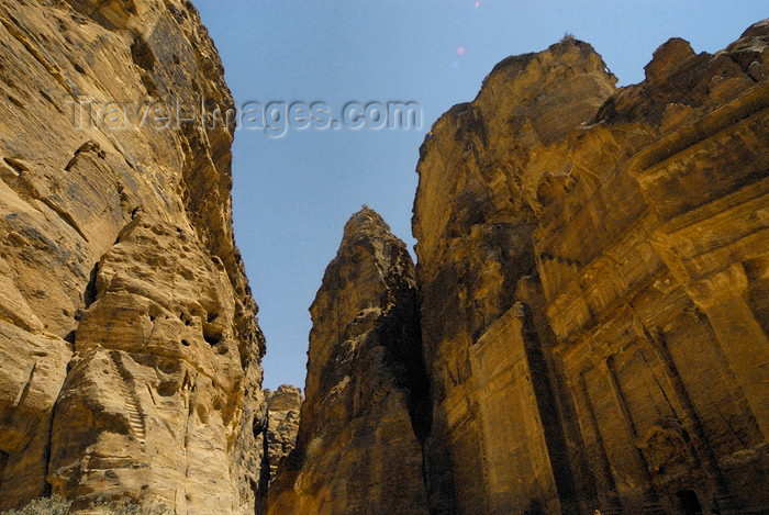 jordan263: Jordan - Petra: Street of Facades - Outer Siq, section of Wadi Musa between the Khazneh and the Theatre - photo by M.Torres - (c) Travel-Images.com - Stock Photography agency - Image Bank