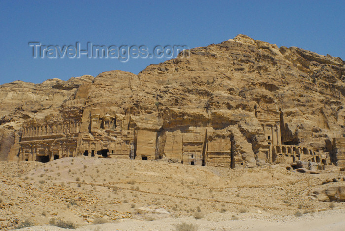 jordan268: Jordan - Petra:  East Ridge Tombs - photo by M.Torres - (c) Travel-Images.com - Stock Photography agency - Image Bank