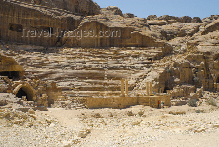 jordan270: Jordan - Petra: the Theatre - photo by M.Torres - (c) Travel-Images.com - Stock Photography agency - Image Bank