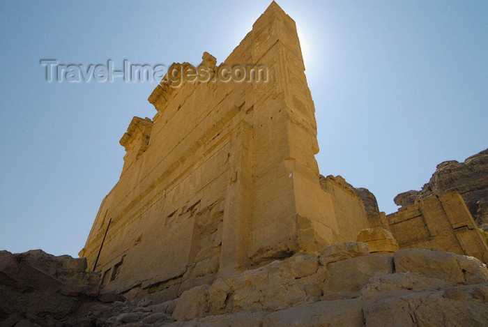 jordan289: Jordan - Petra:  Qasr al-Bint Firaun - side wall - photo by M.Torres - (c) Travel-Images.com - Stock Photography agency - Image Bank